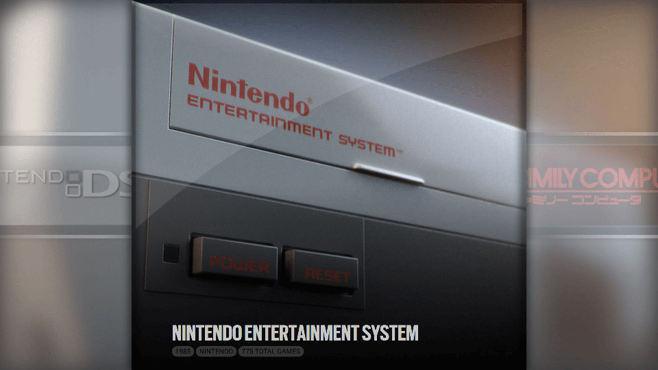 Captura de pantalla de LaunchBox Big Box - Sistema de entretenimiento de Nintendo - Tema Radiance
